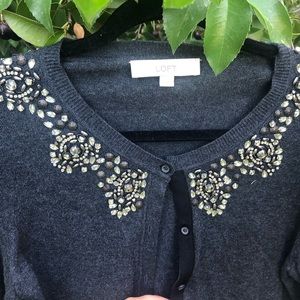 Ann Taylor Loft detailed cardigan